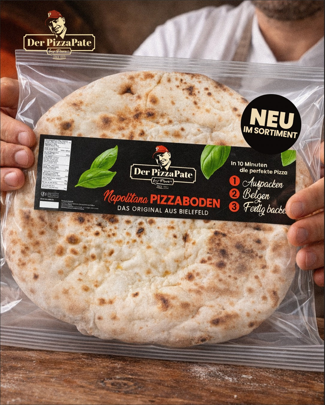 Neapolitanischer Pizzaboden - 2er Pack