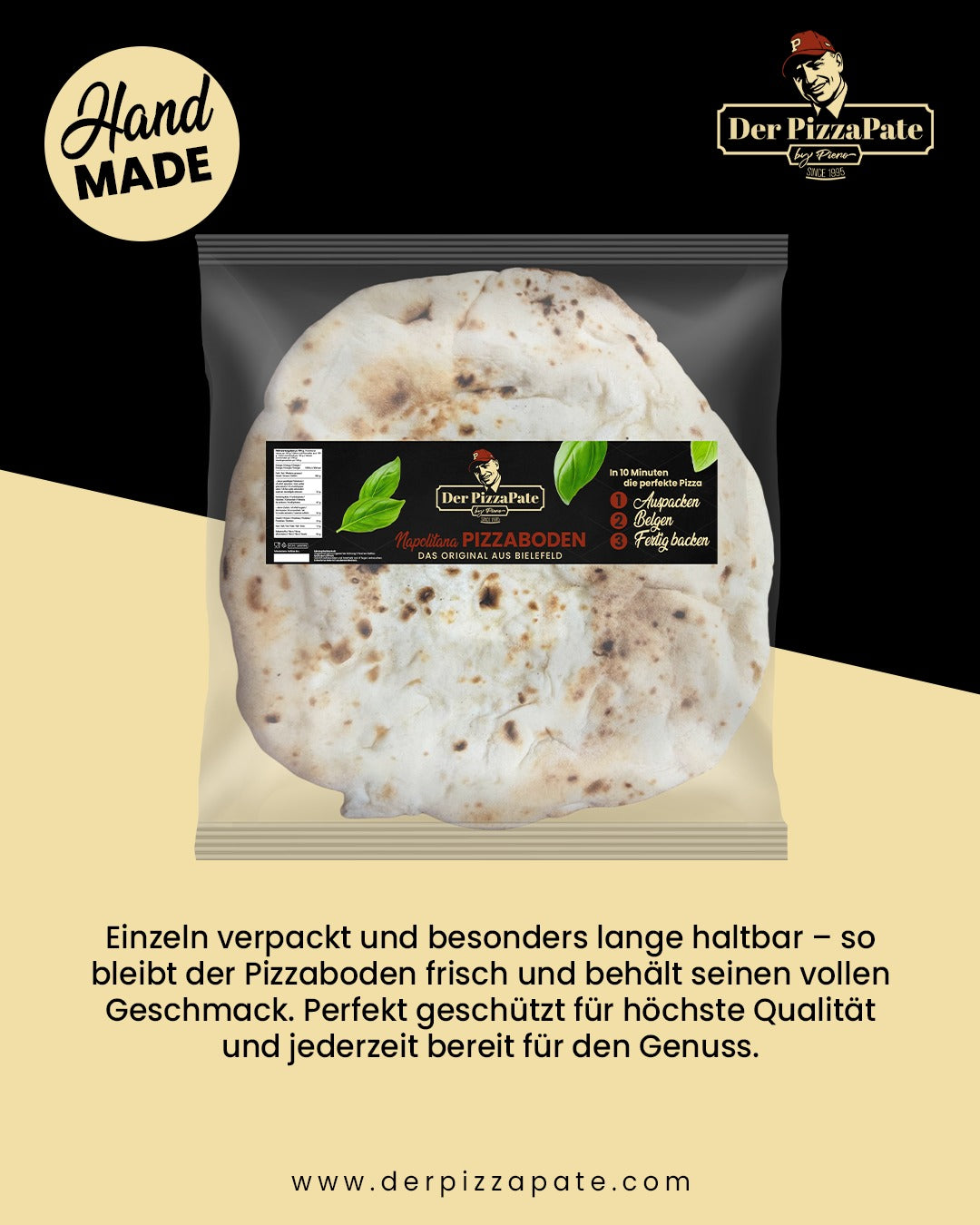 Neapolitanischer Pizzaboden - 2er Pack